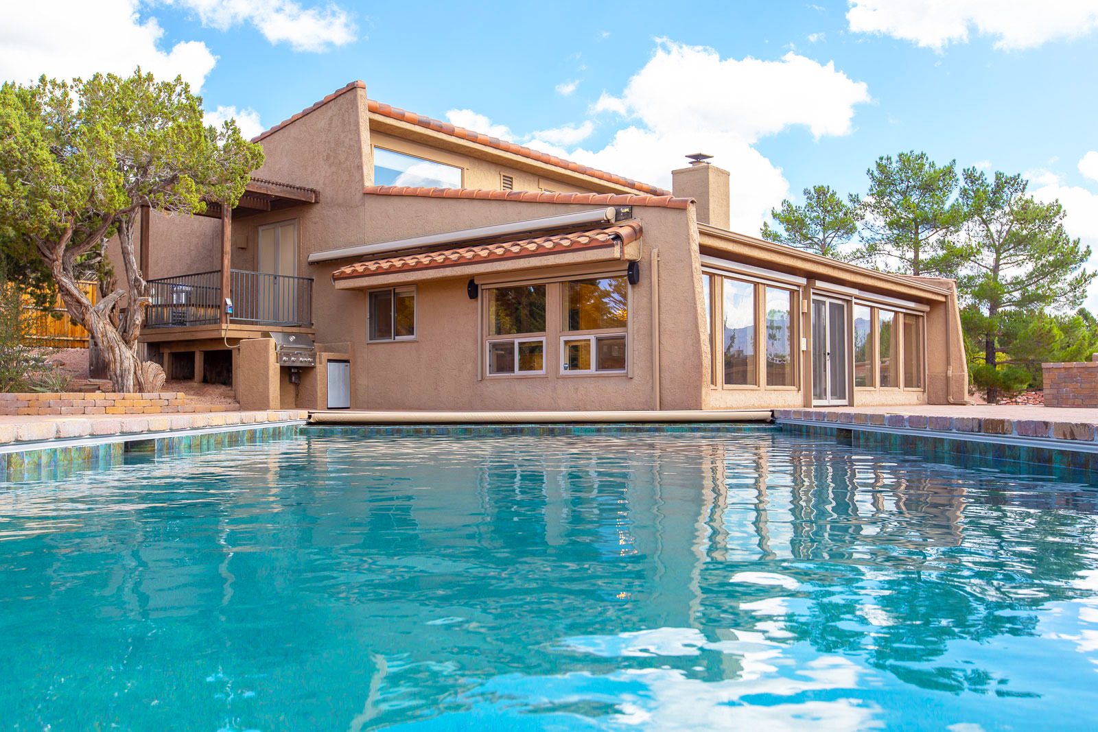 Sedona home with a pool