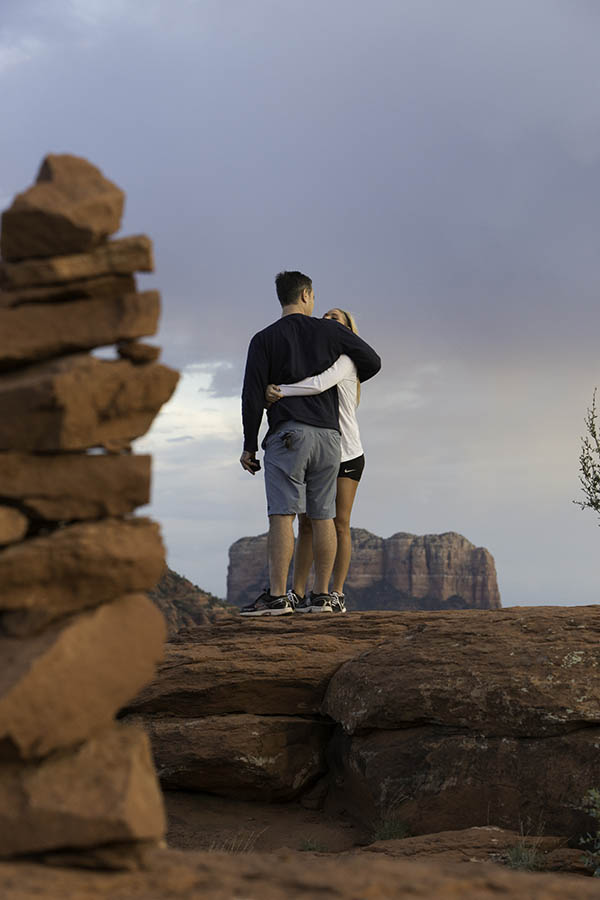 Groom prepares to surprise his girlfriend with a wedding ring