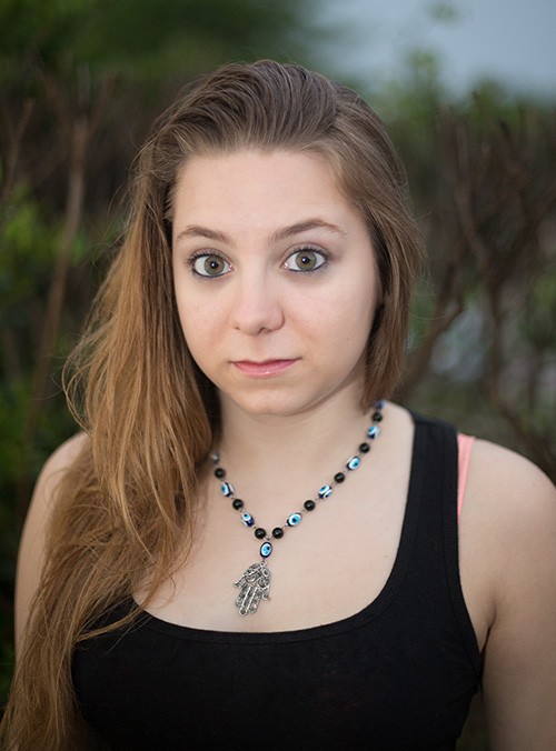 Green eyed model Model with big green eyes