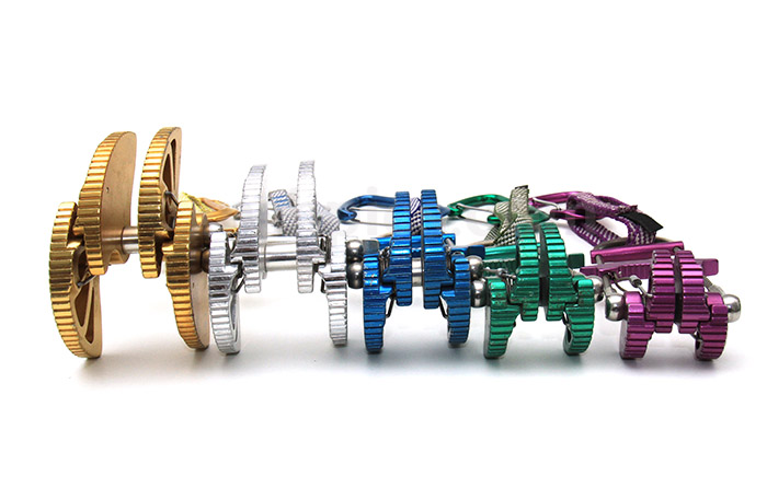 Rock Climbing cams on a white background. A stock photo by Mark S Haughwout