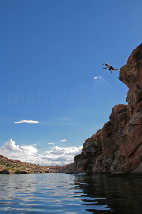 Cliff Jumping cliff jumper east clear creek arizona
